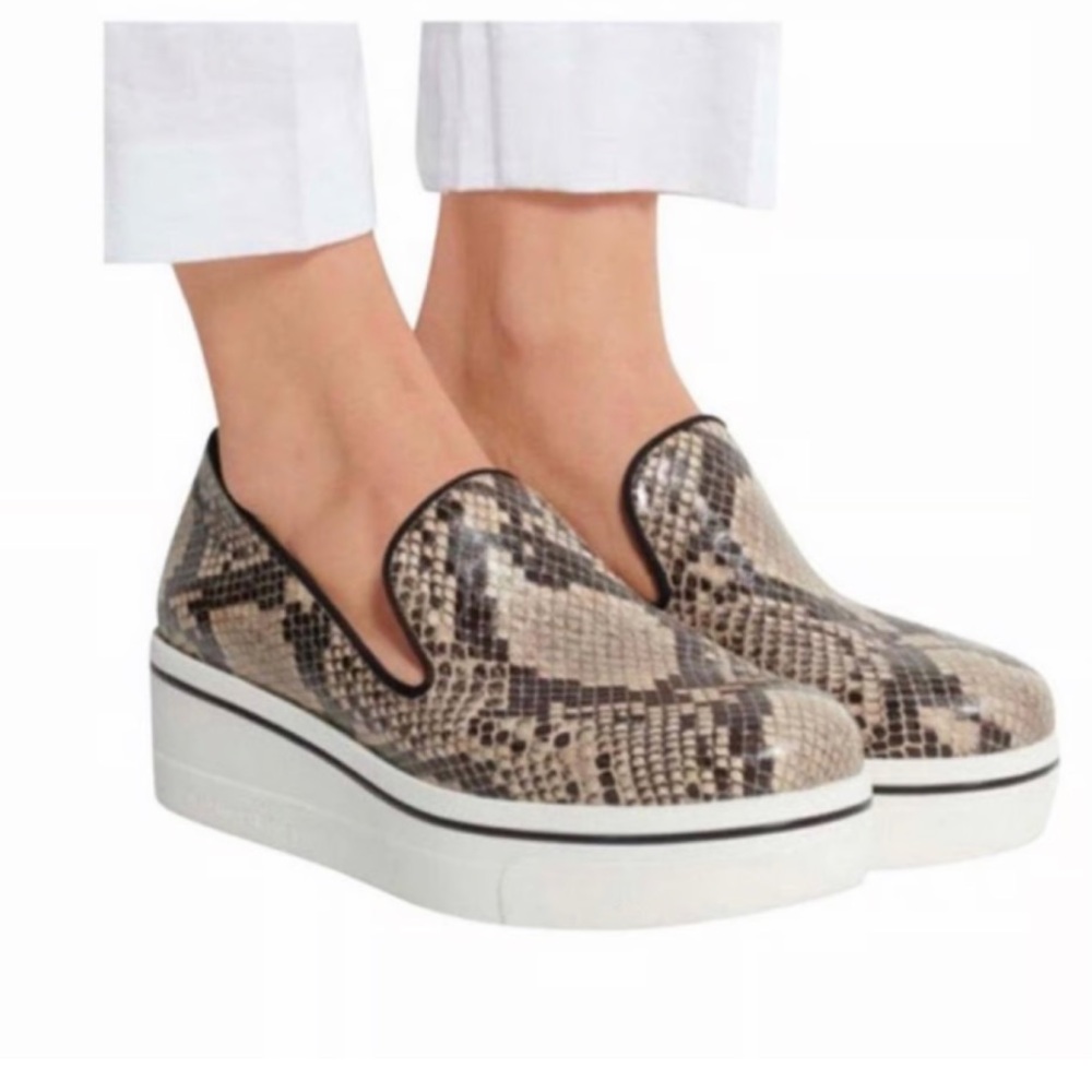 STELLA MCCARTNEY
Python-Embossed Platform Loafers